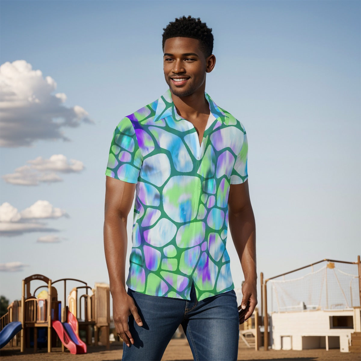 All-Over Print Men's short sleeve Shirt