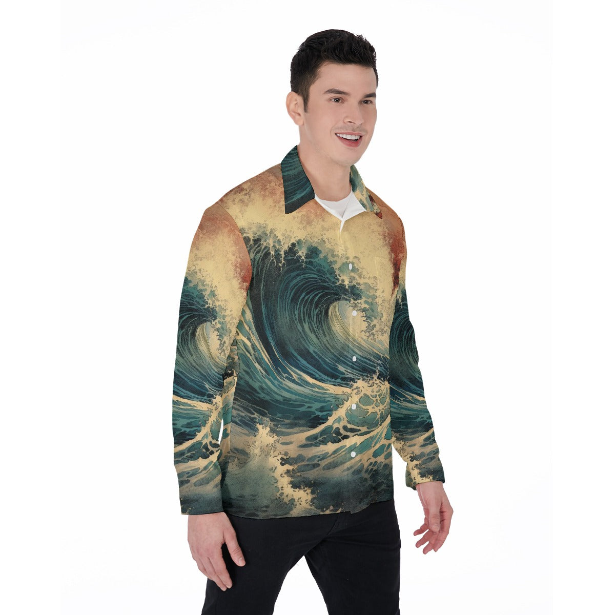 All-Over Print Men's Long Sleeve Shirt