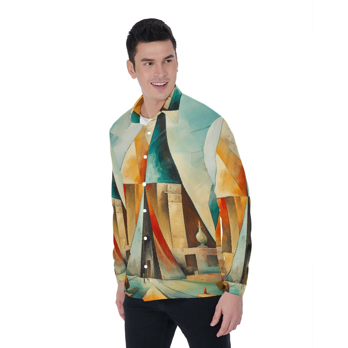 All-Over Print Men's Long Sleeve Shirt