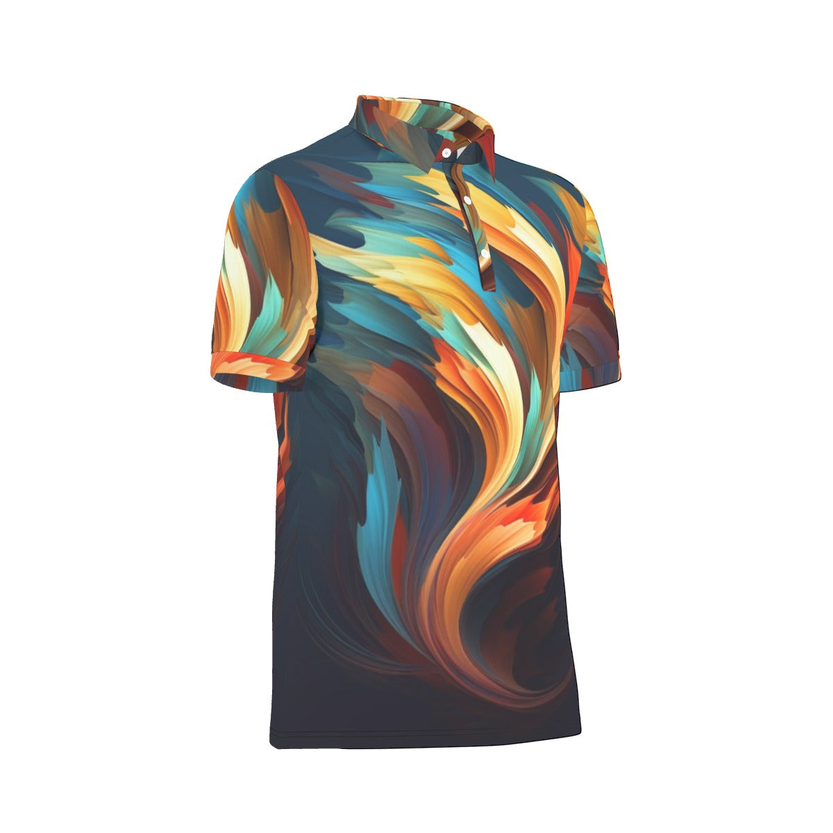 All-Over Print Men's Stretch Polo Shirt