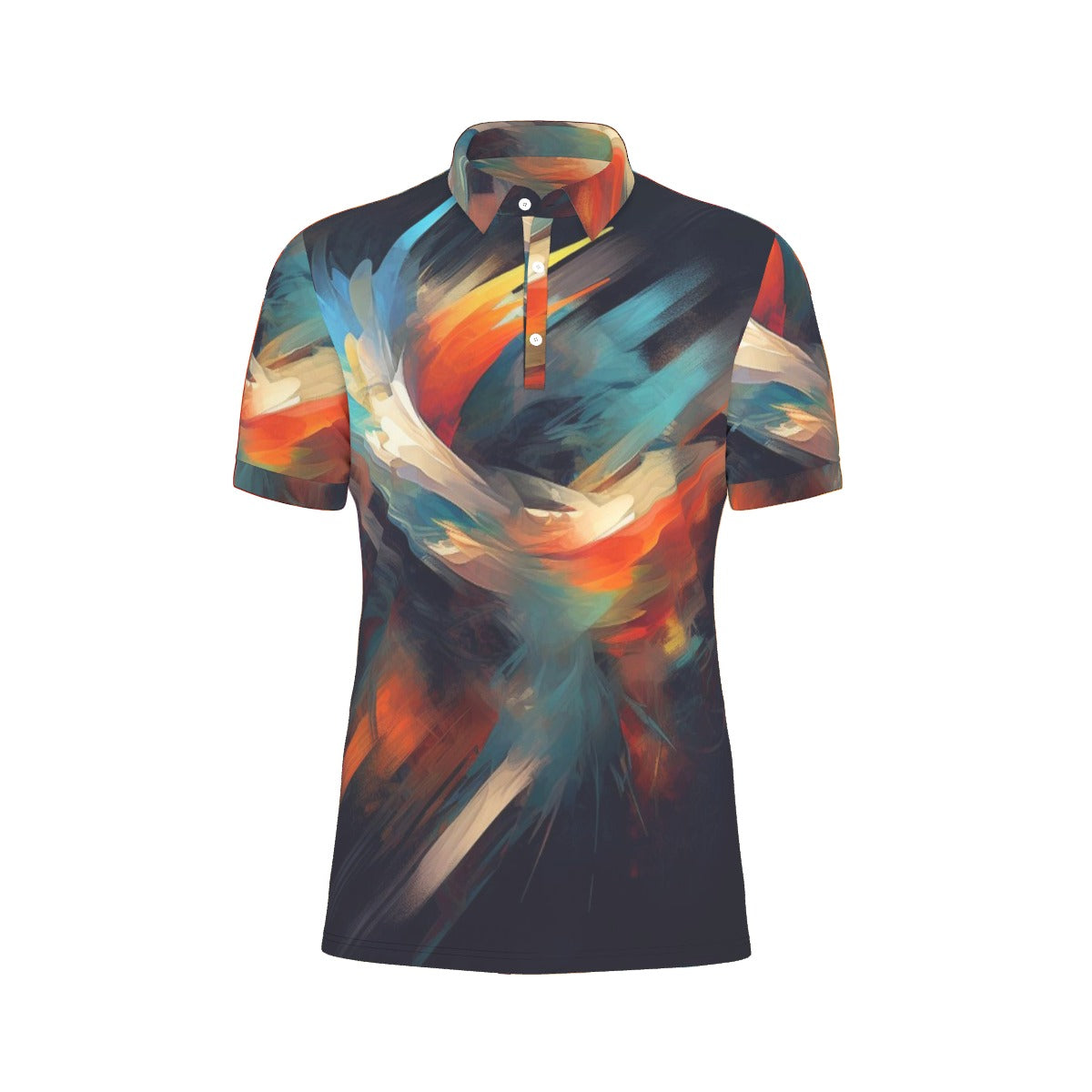 All-Over Print Men's Stretch Polo Shirt