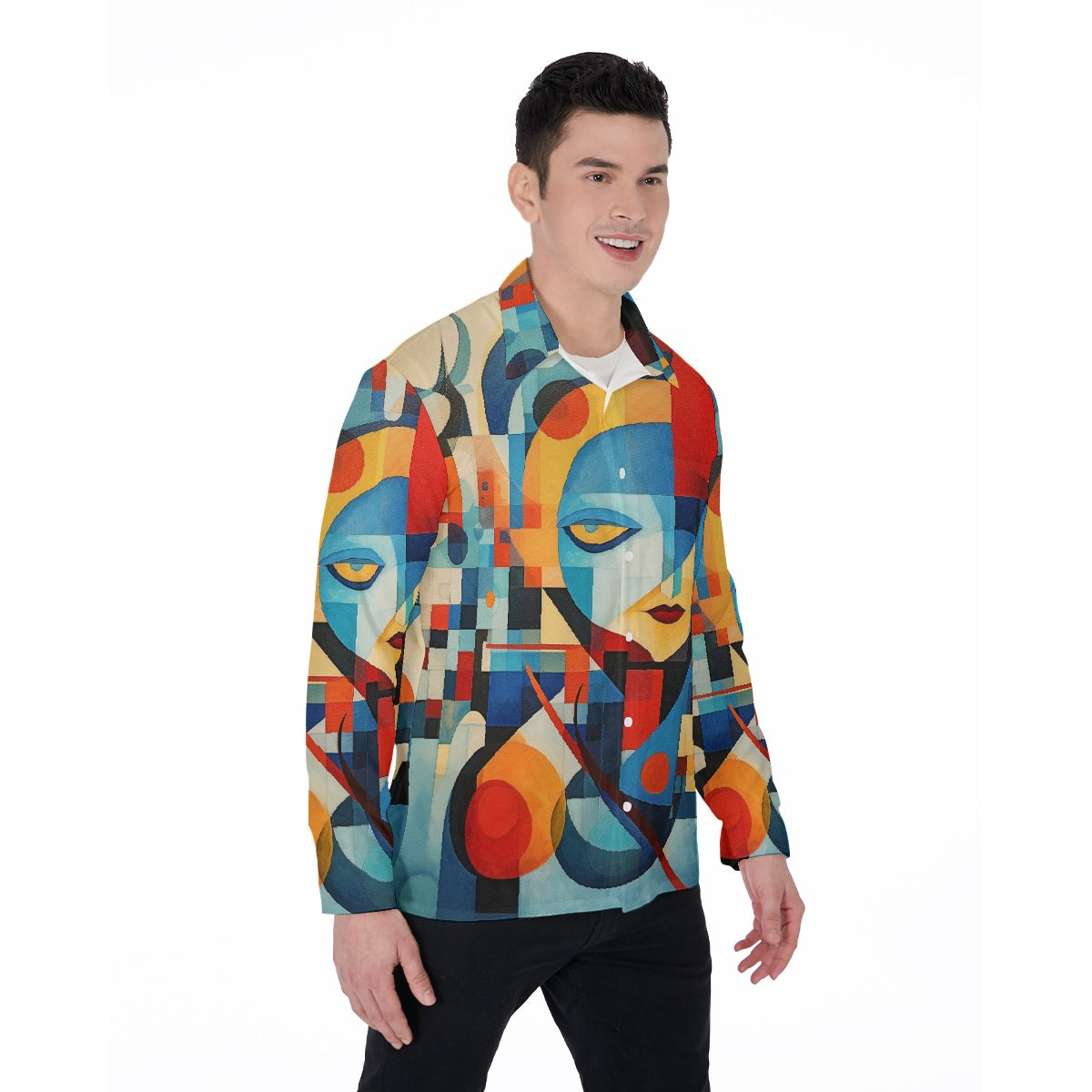 All-Over Print Men's Long Sleeve Shirt