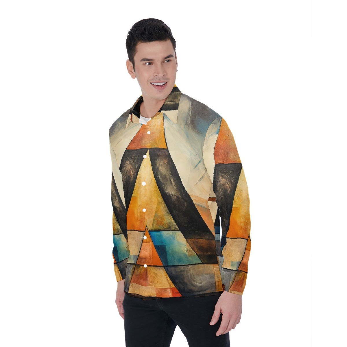 All-Over Print Men's Long Sleeve Shirt