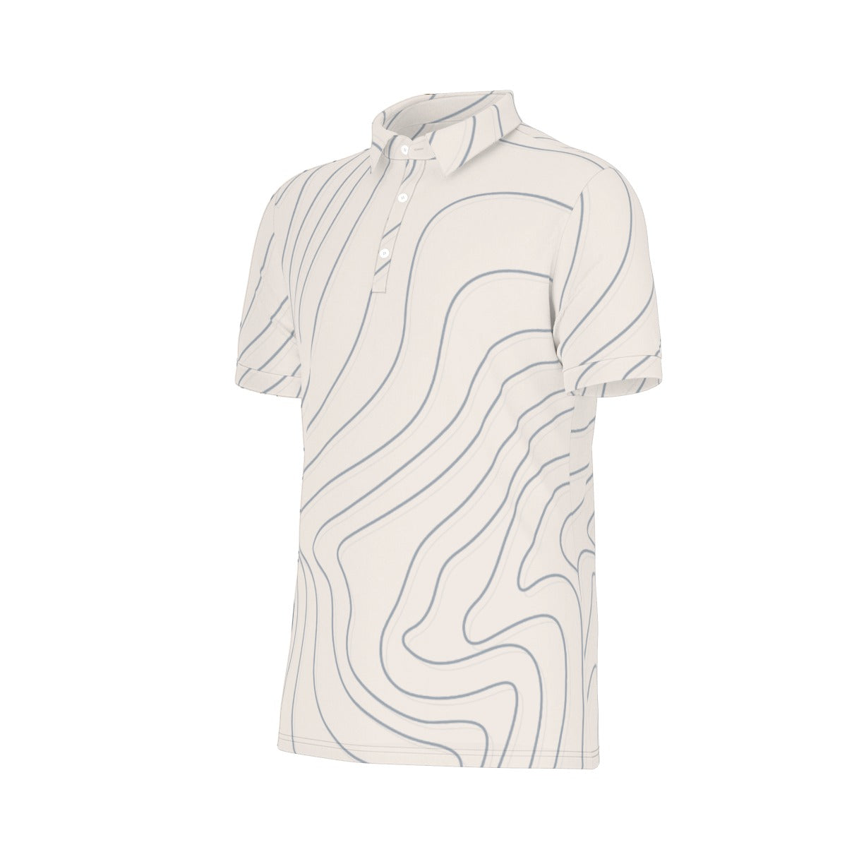 All-Over Print Men's Stretch Polo Shirt