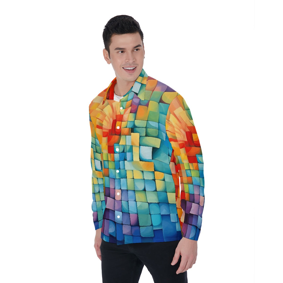 All-Over Print Men's Long Sleeve Shirt