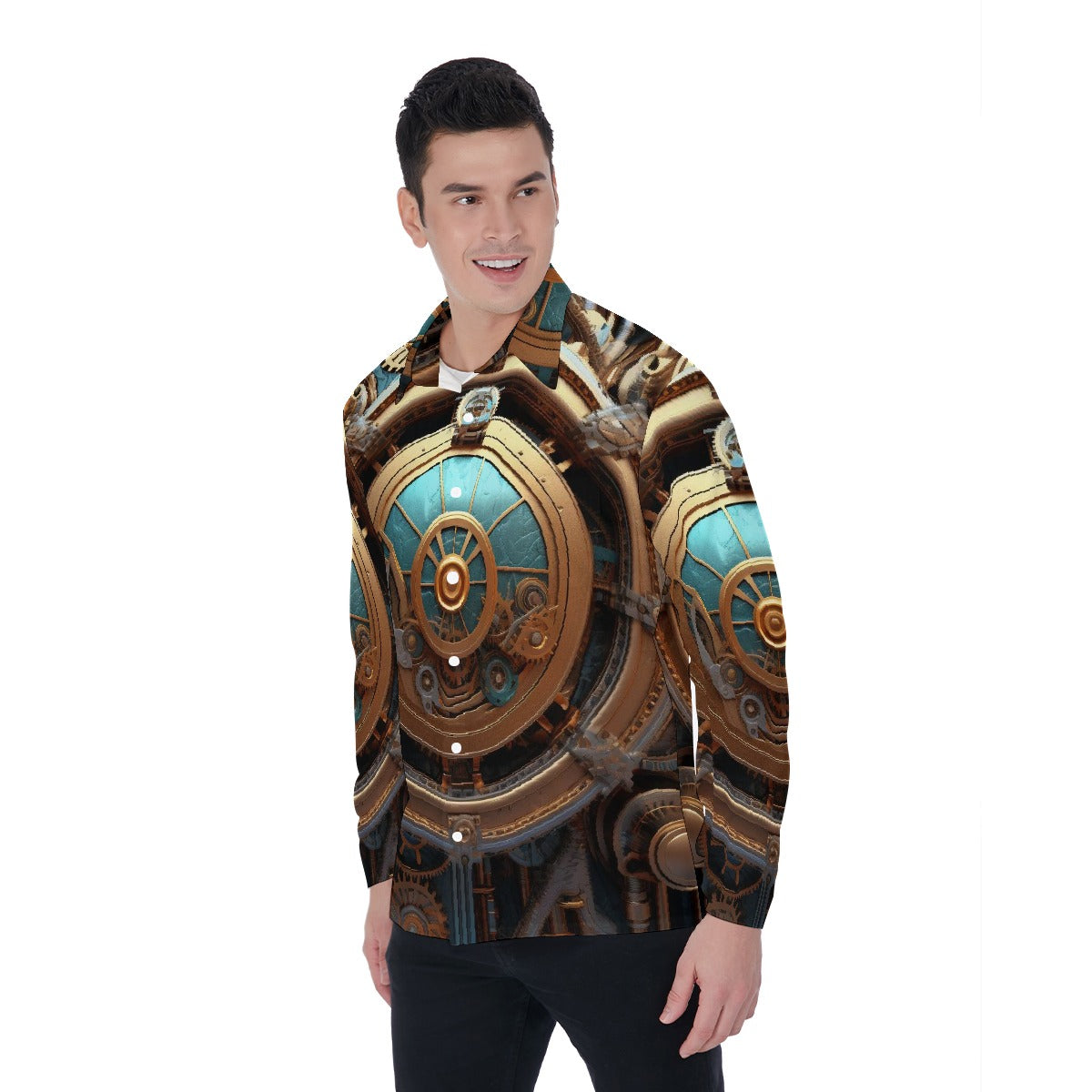 All-Over Print Men's Long Sleeve Shirt