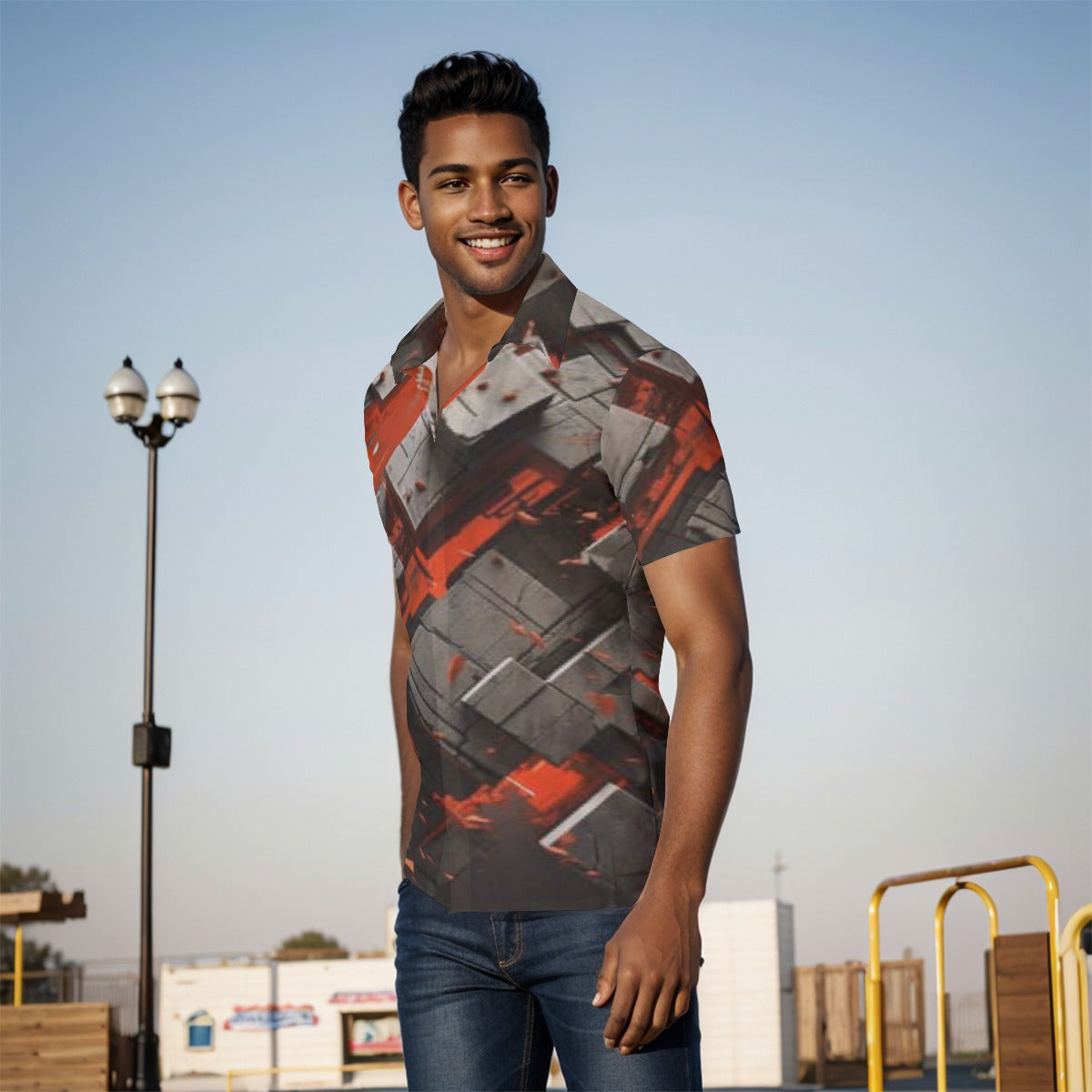 All-Over Print Men's short sleeve Shirt