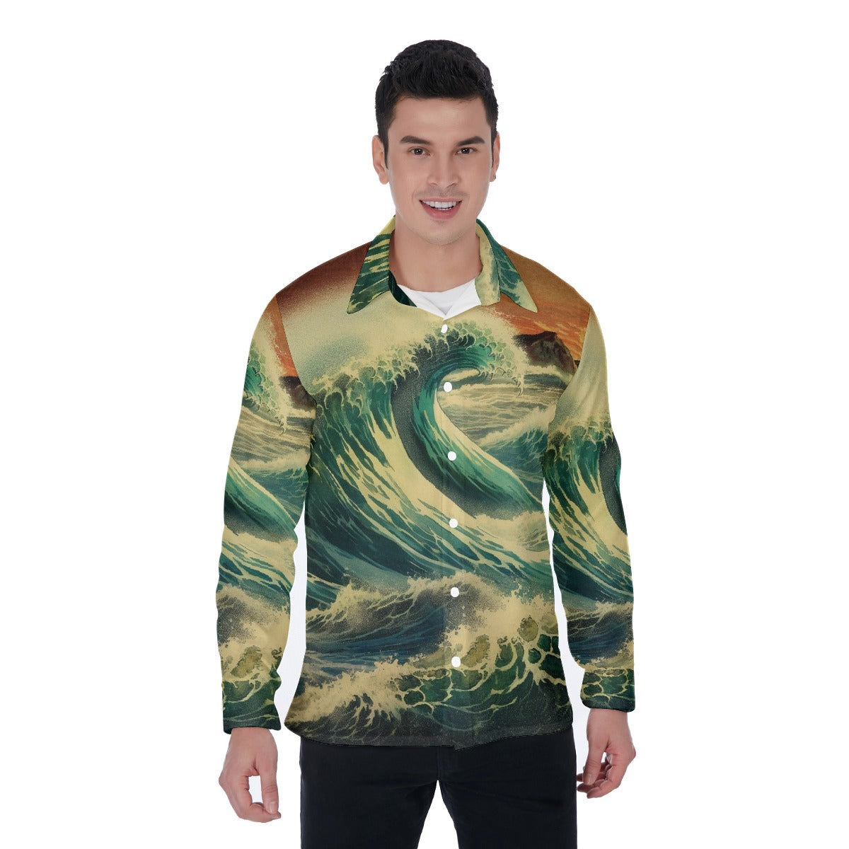 All-Over Print Men's Long Sleeve Shirt