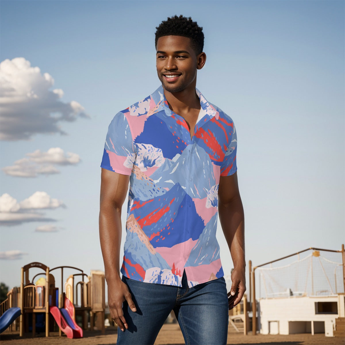 All-Over Print Men's short sleeve Shirt