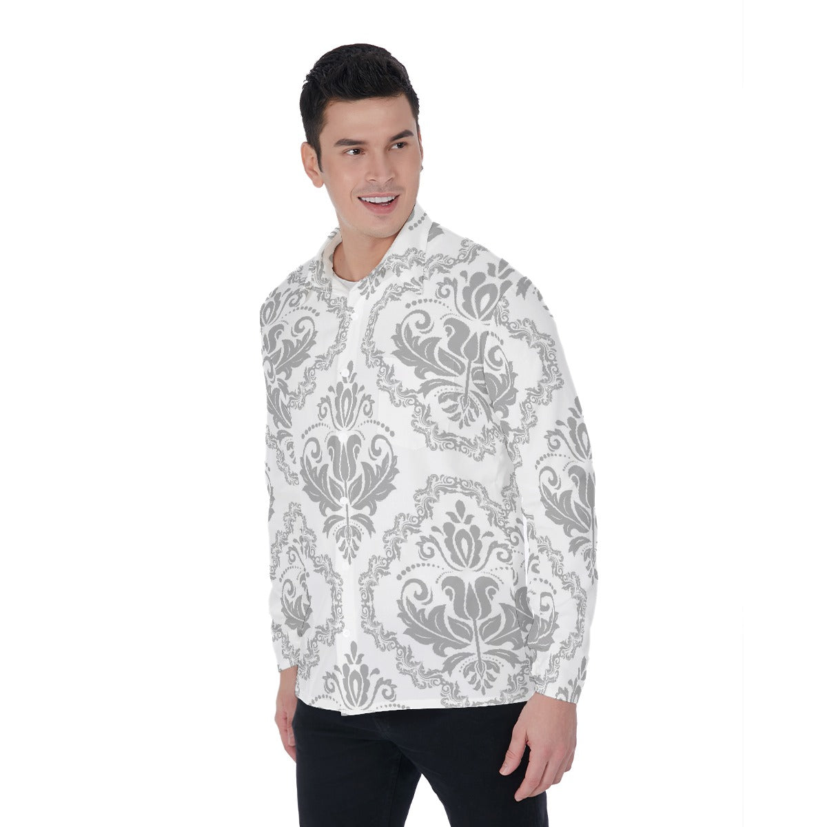 All-Over Print Men's Long Sleeve Shirt