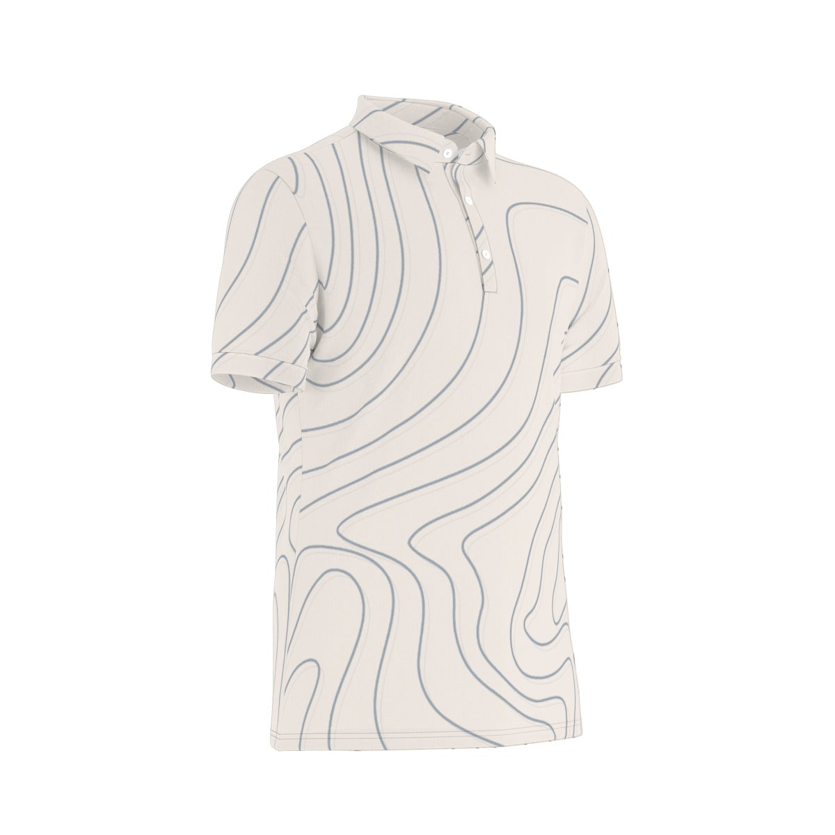 All-Over Print Men's Stretch Polo Shirt