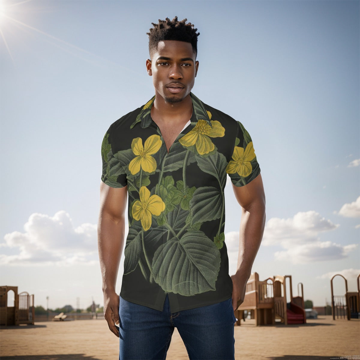 All-Over Print Men's Shirt