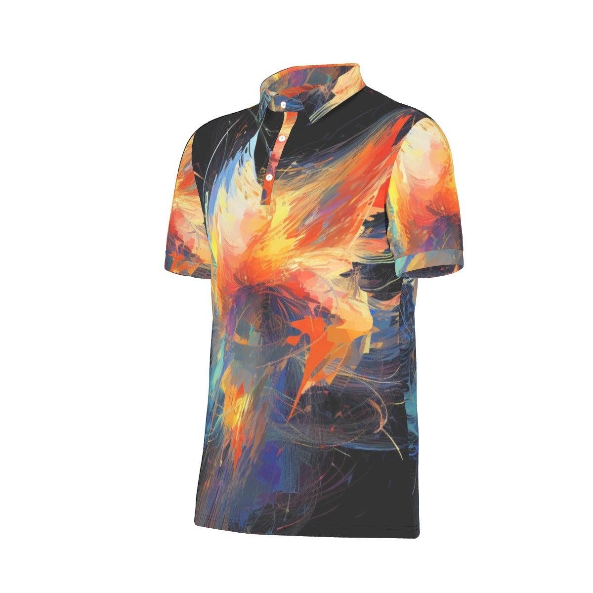 All-Over Print Men's Stretch Polo Shirt