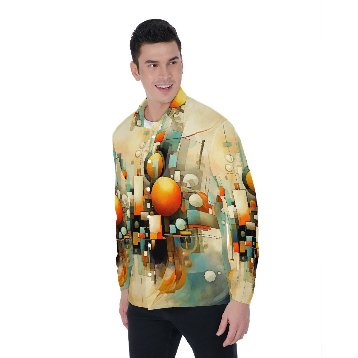 All-Over Print Men's Long Sleeve Shirt