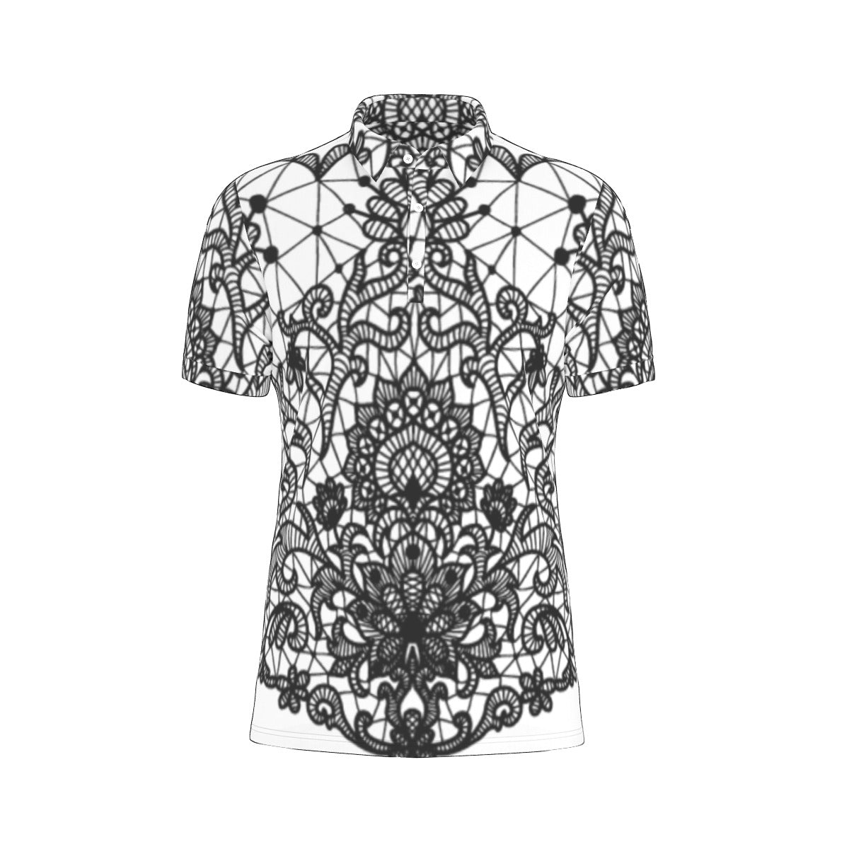 All-Over Print Men's Stretch Polo Shirt