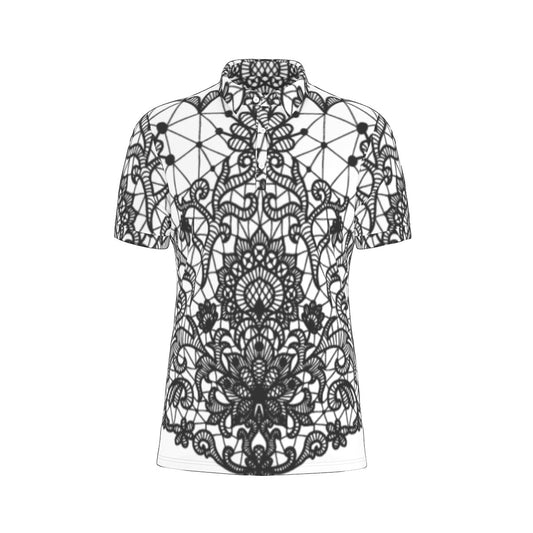 All-Over Print Men's Stretch Polo Shirt