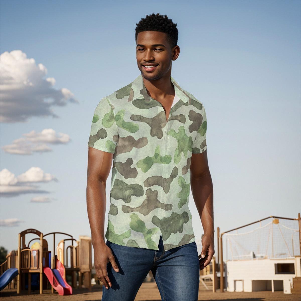 All-Over Print Men's short sleeve Shirt