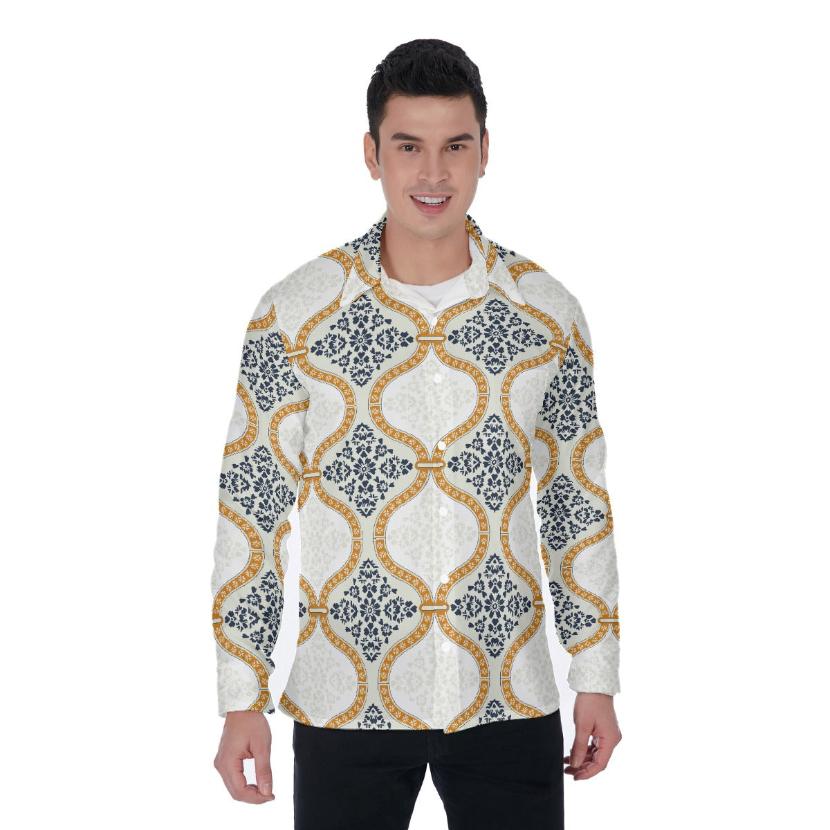 All-Over Print Men's Long Sleeve Shirt