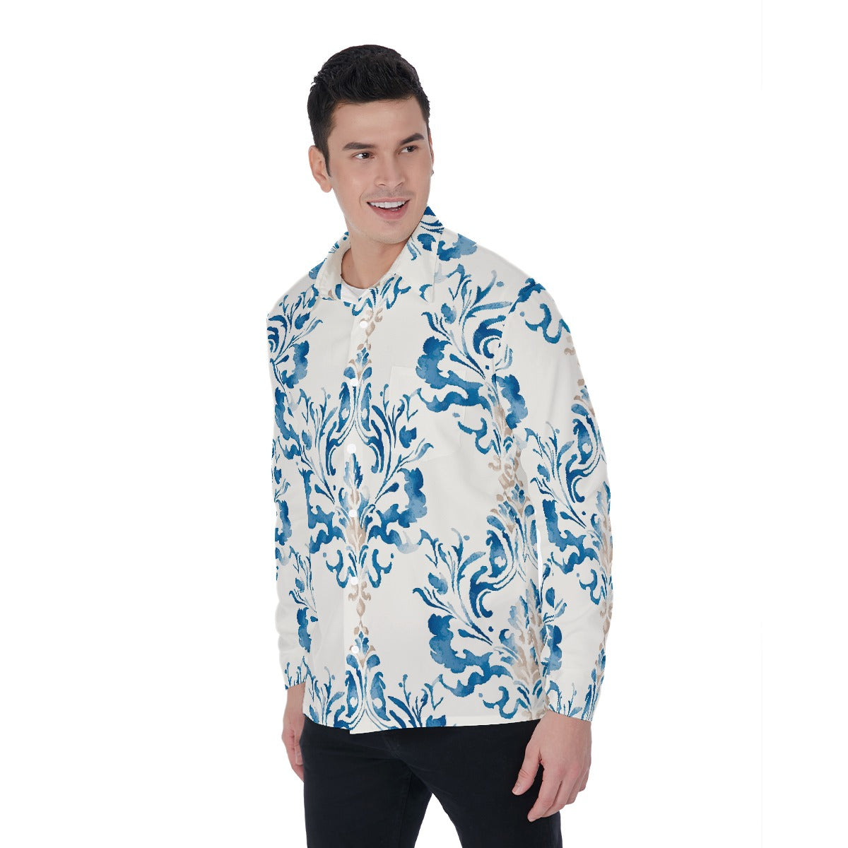 All-Over Print Men's Long Sleeve Shirt