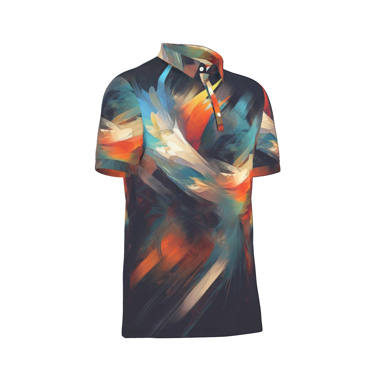 All-Over Print Men's Stretch Polo Shirt