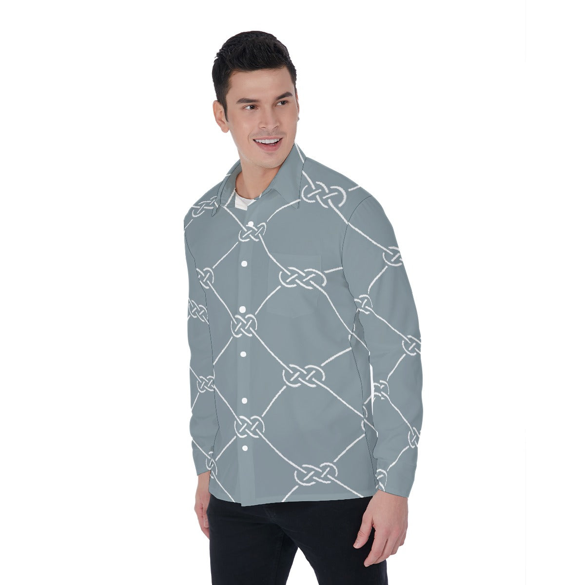 All-Over Print Men's Long Sleeve Shirt