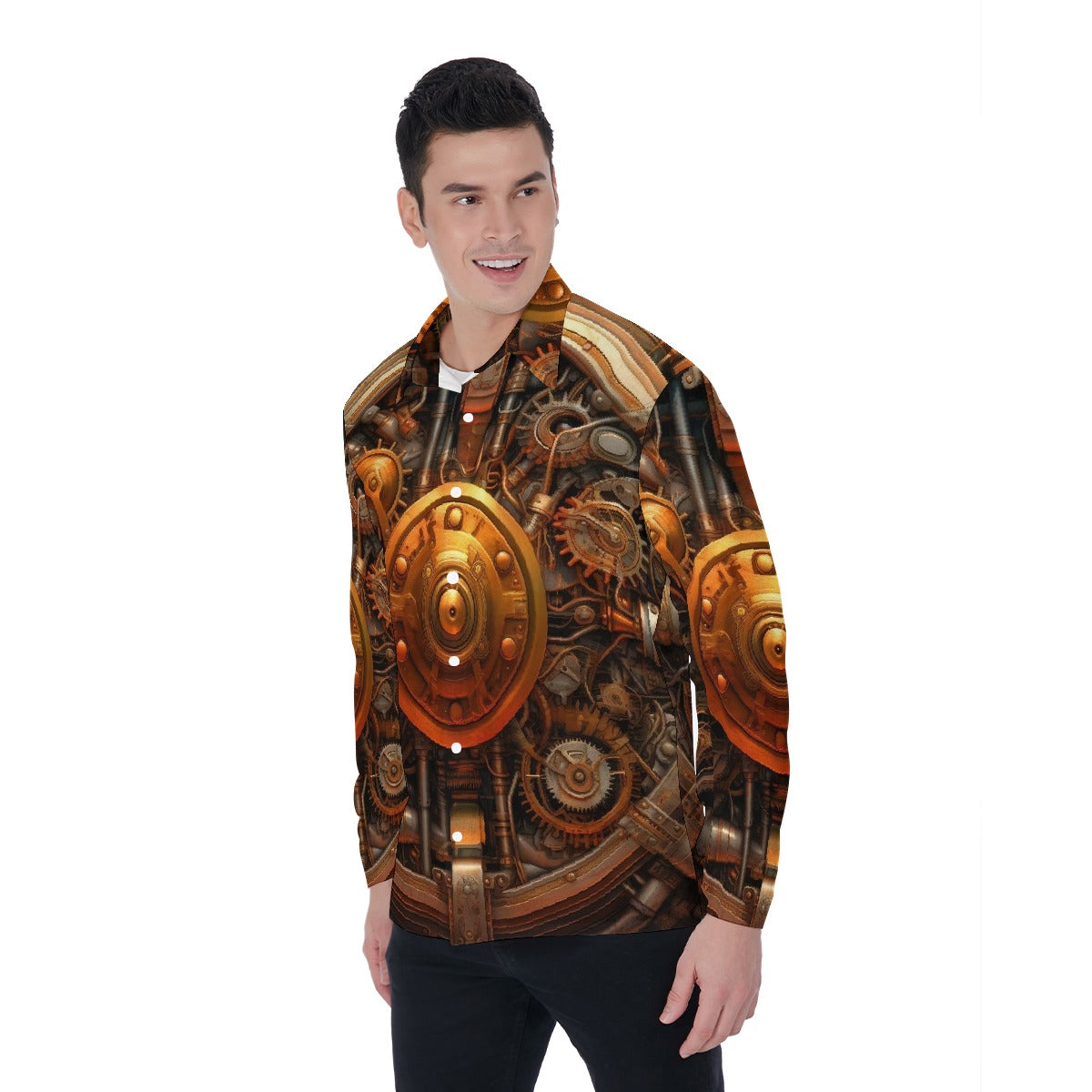 All-Over Print Men's Long Sleeve Shirt