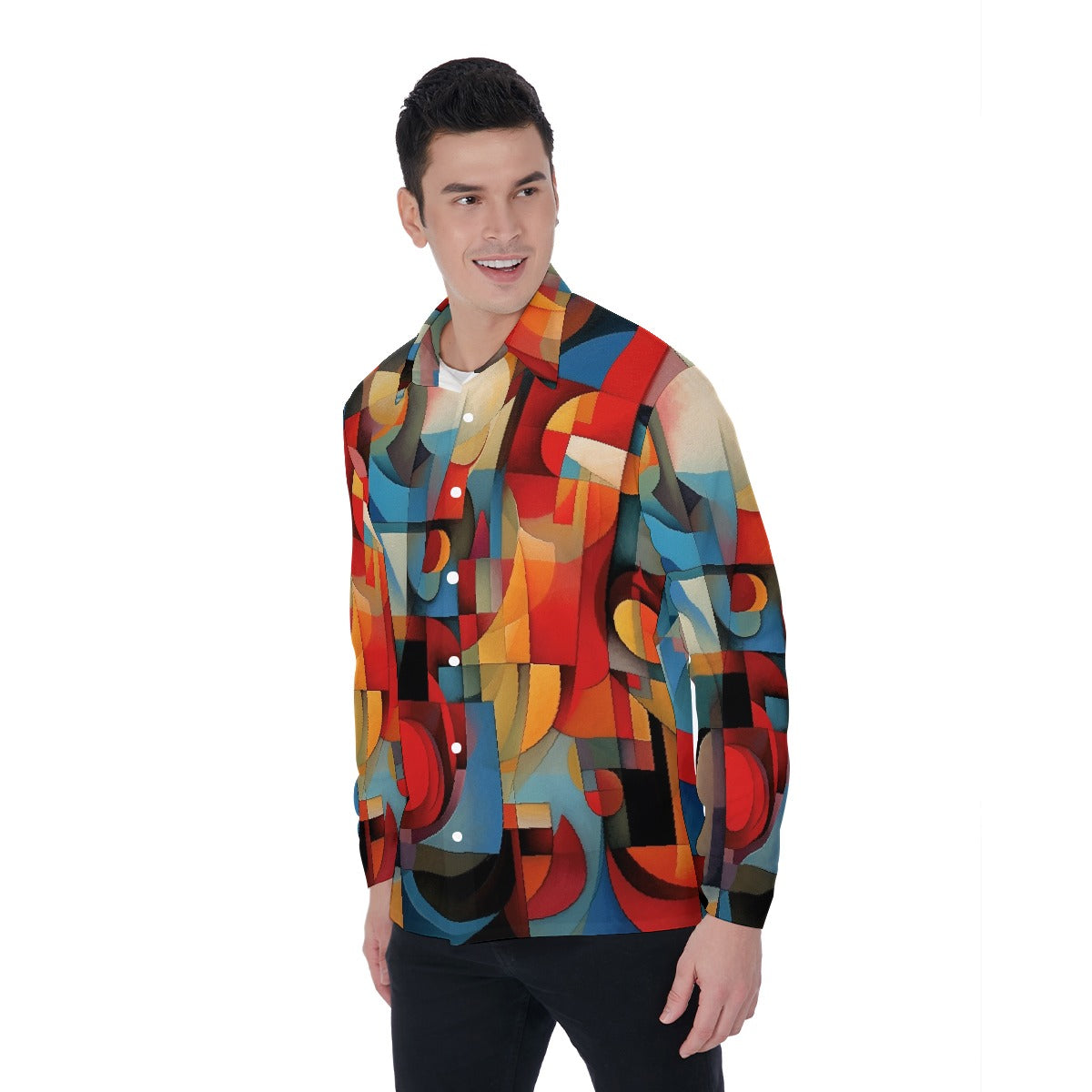 All-Over Print Men's Long Sleeve Shirt