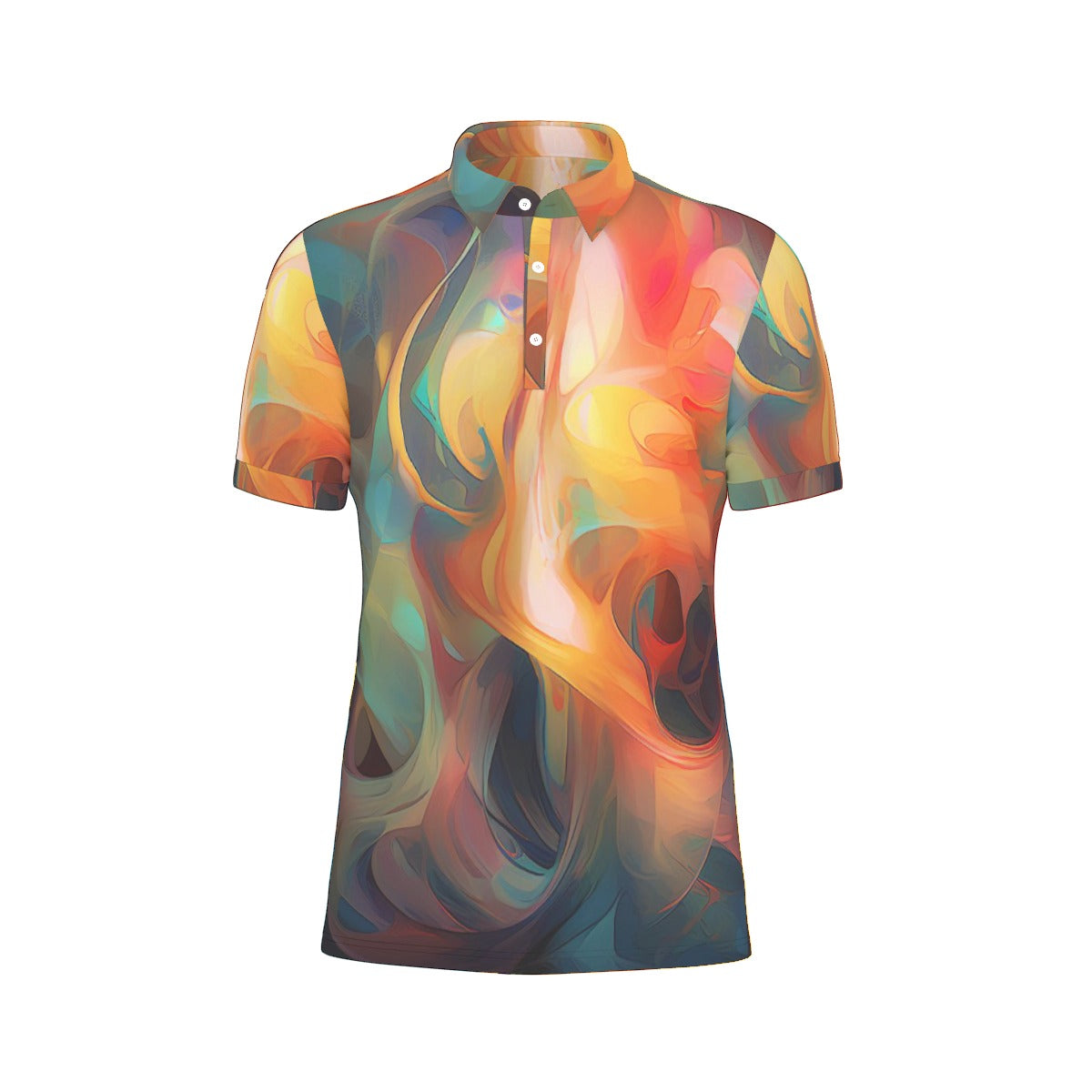 All-Over Print Men's Stretch Polo Shirt