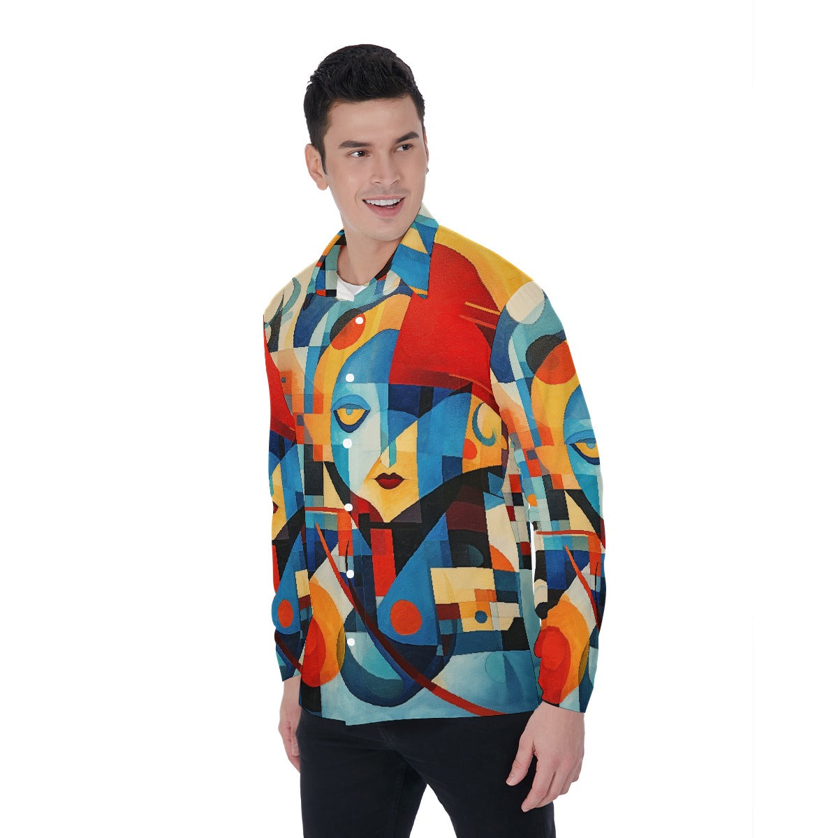 All-Over Print Men's Long Sleeve Shirt