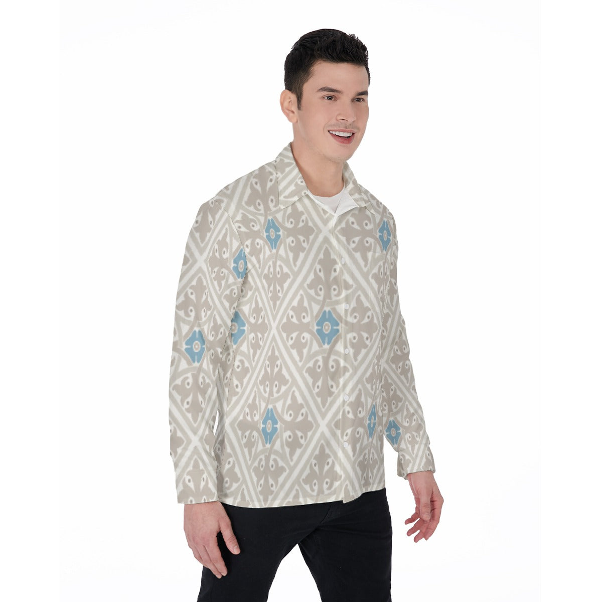 All-Over Print Men's Long Sleeve Shirt