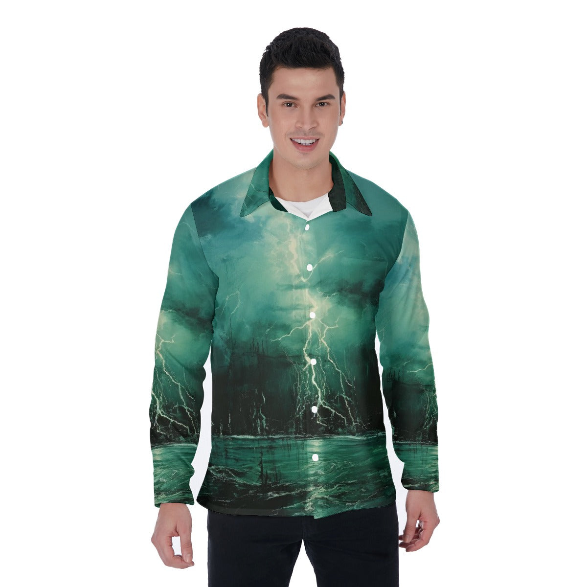 All-Over Print Men's Long Sleeve Shirt