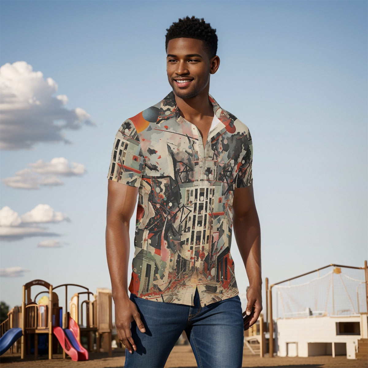 All-Over Print Men's short sleeve Shirt