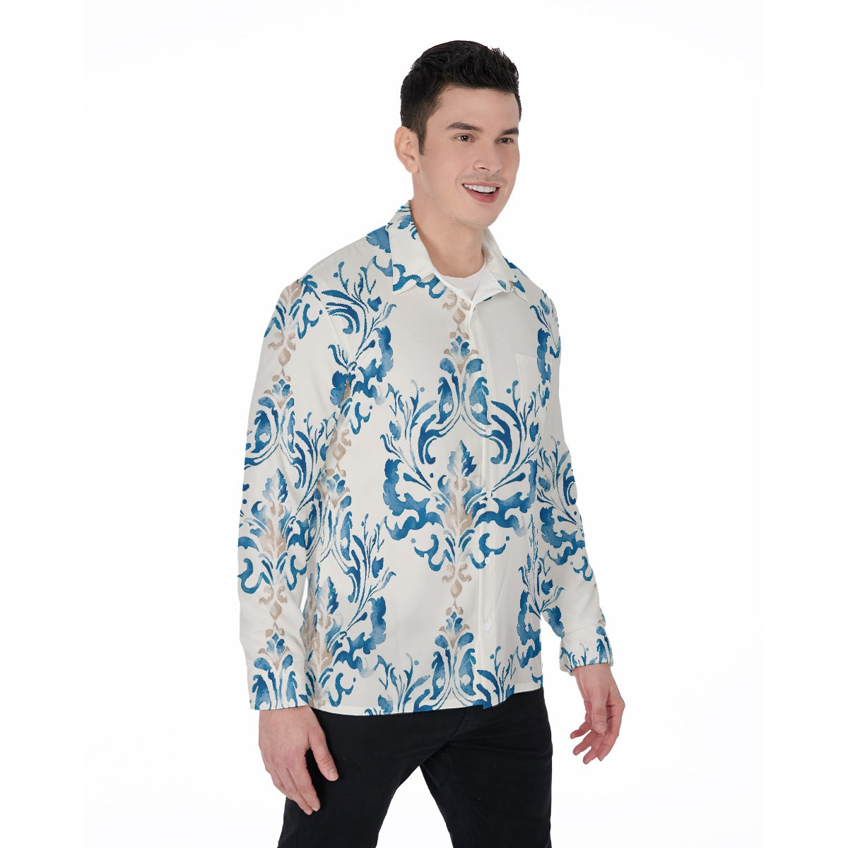 All-Over Print Men's Long Sleeve Shirt