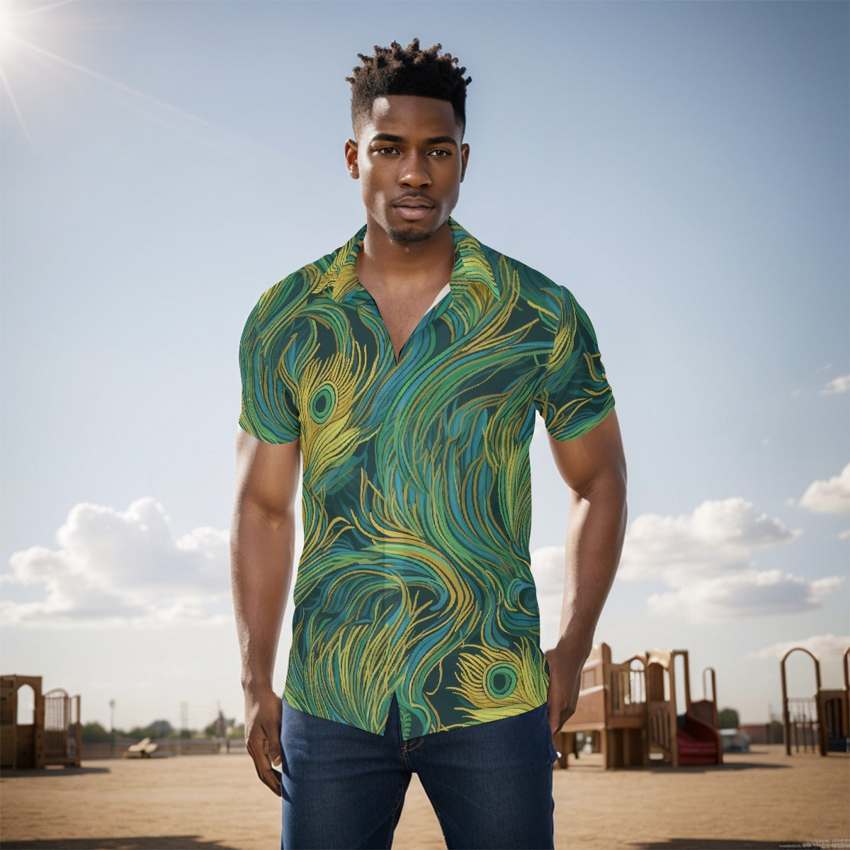 All-Over Print Men's short sleeve Shirt