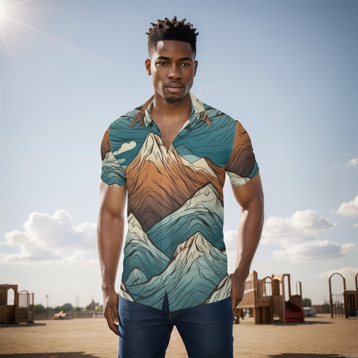 All-Over Print Men's short sleeve Shirt