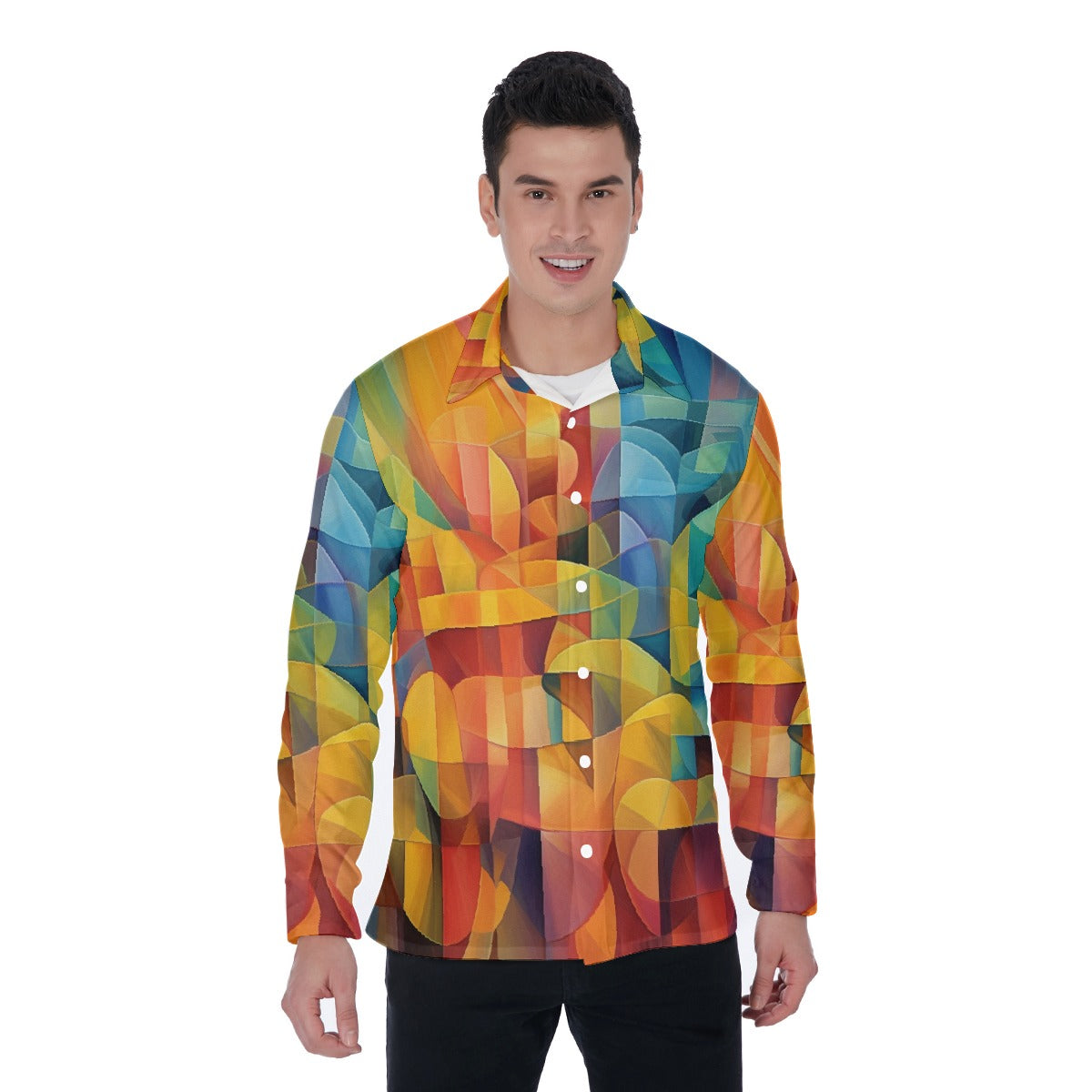 All-Over Print Men's Long Sleeve Shirt