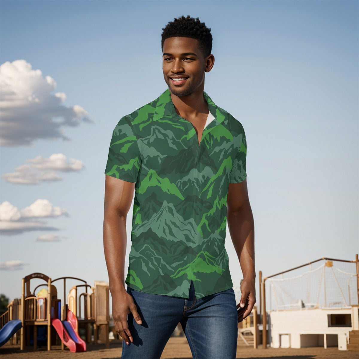 All-Over Print Men's short sleeve Shirt