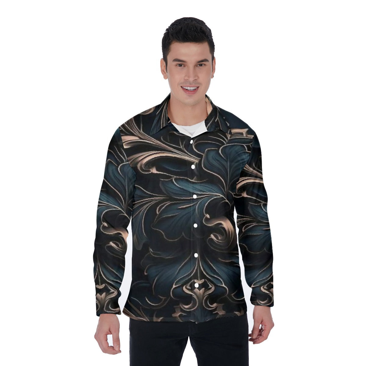 All-Over Print Men's Long Sleeve Shirt