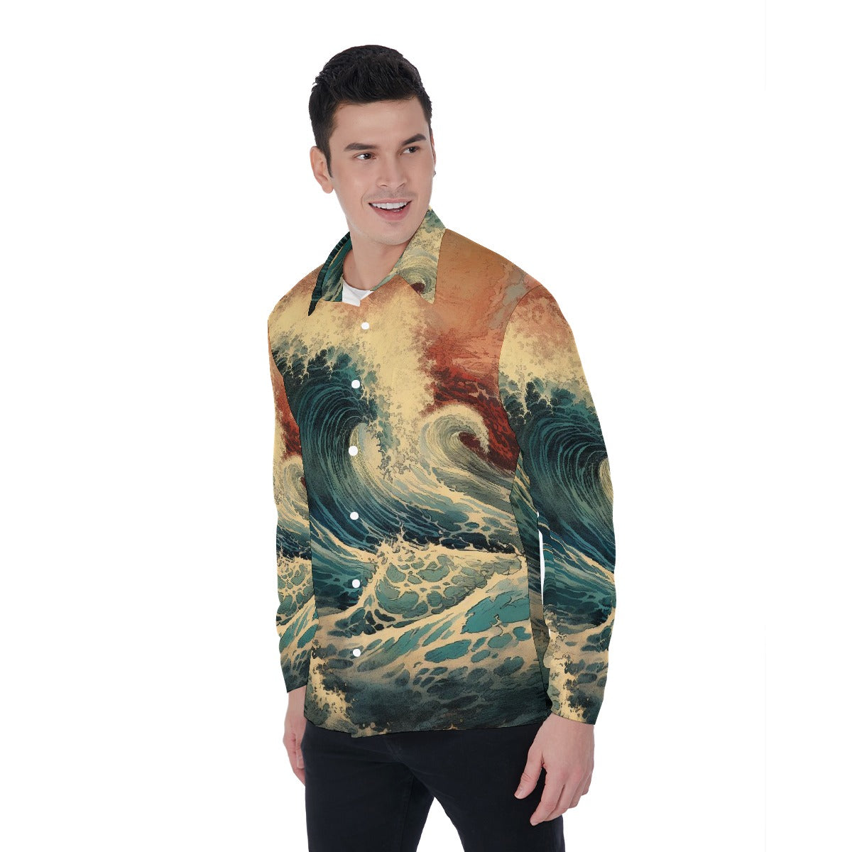 All-Over Print Men's Long Sleeve Shirt