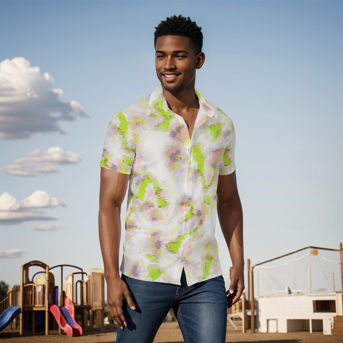 All-Over Print Men's short sleeve Shirt