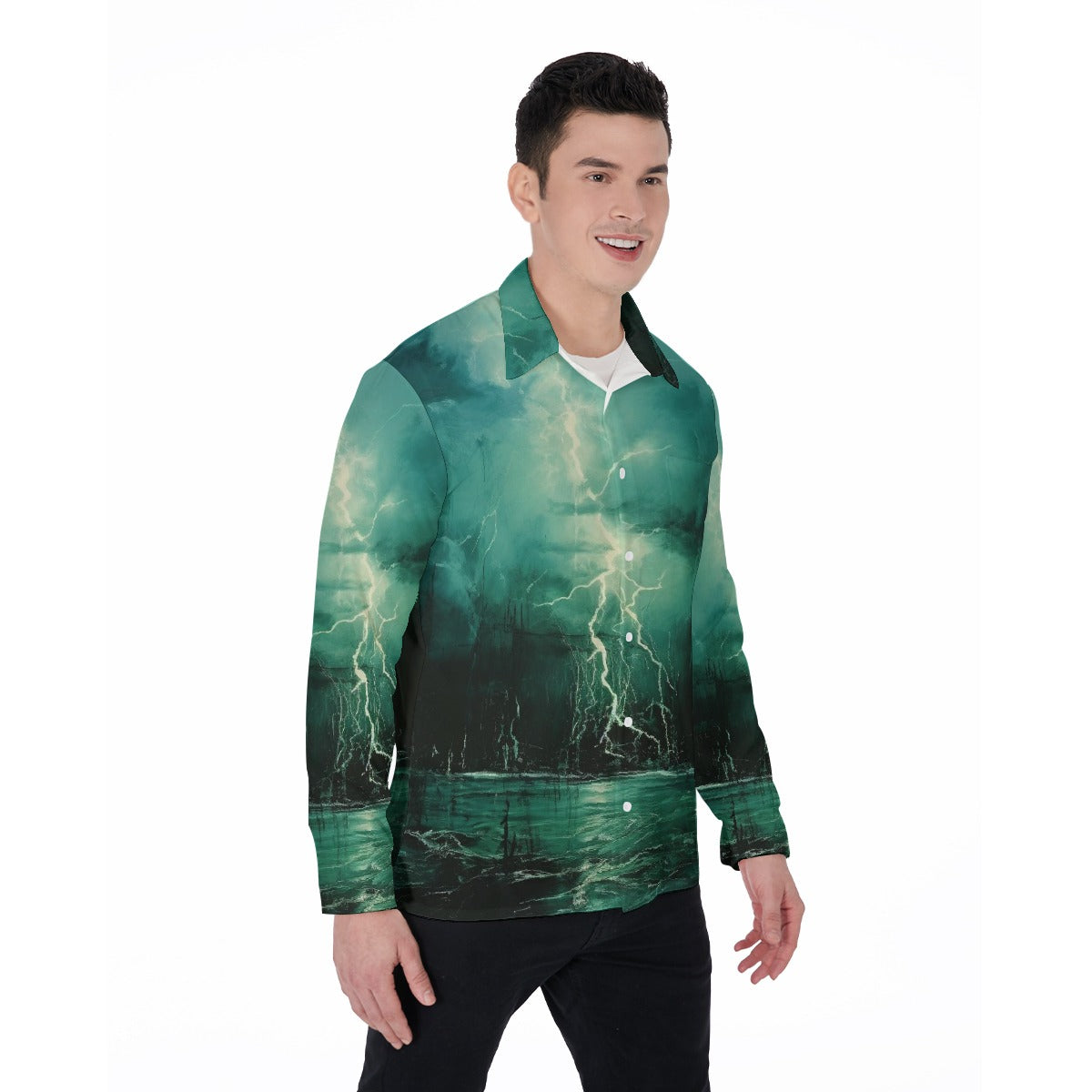 All-Over Print Men's Long Sleeve Shirt