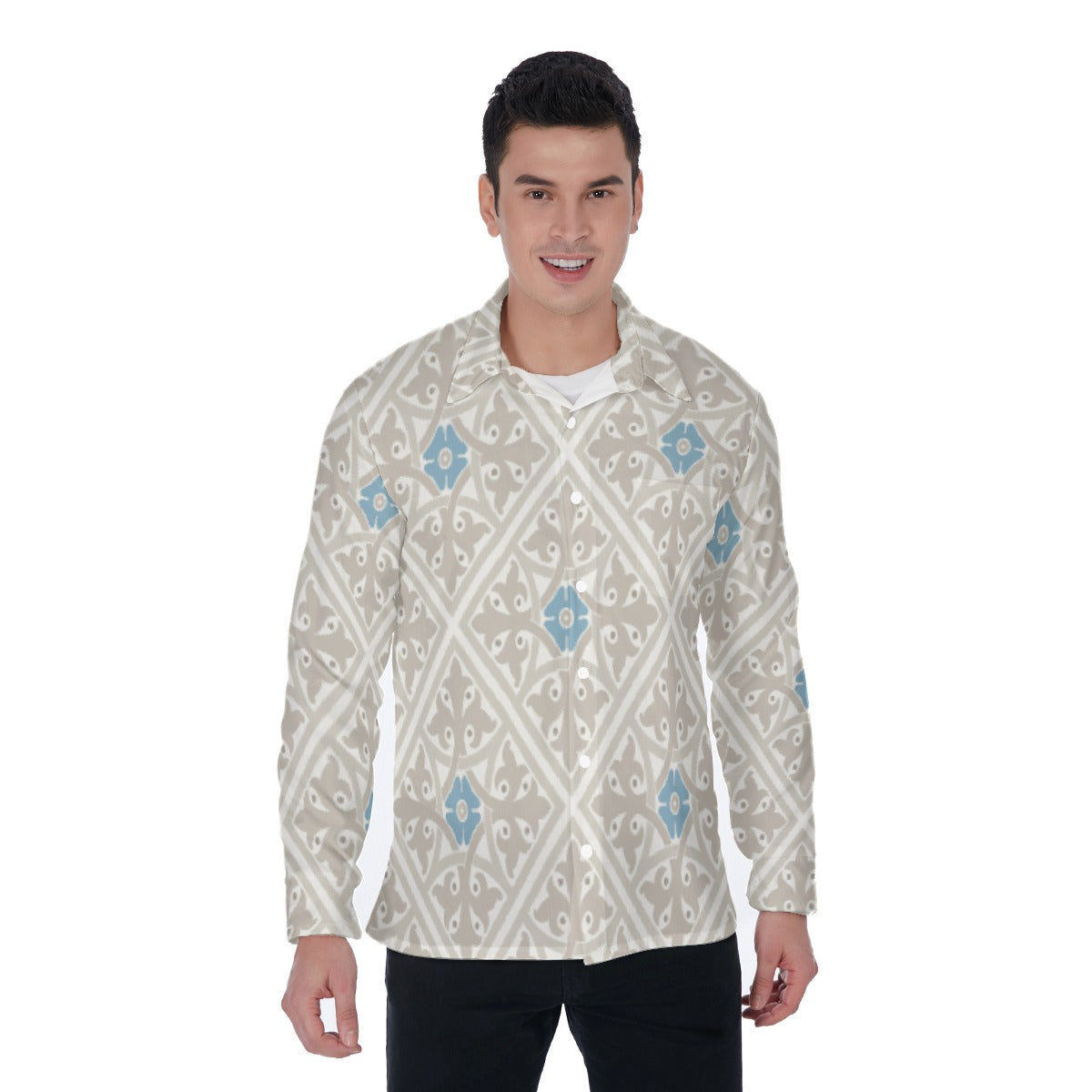 All-Over Print Men's Long Sleeve Shirt