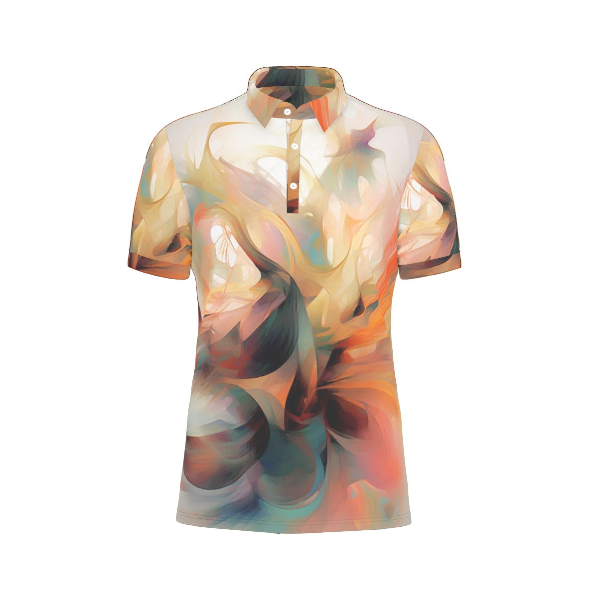 All-Over Print Men's Stretch Polo Shirt