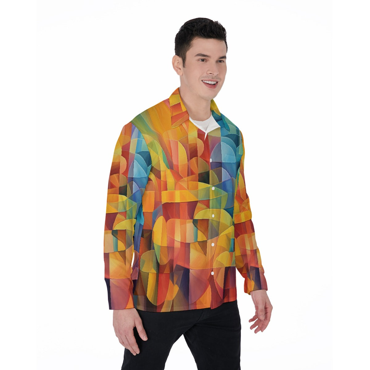 All-Over Print Men's Long Sleeve Shirt