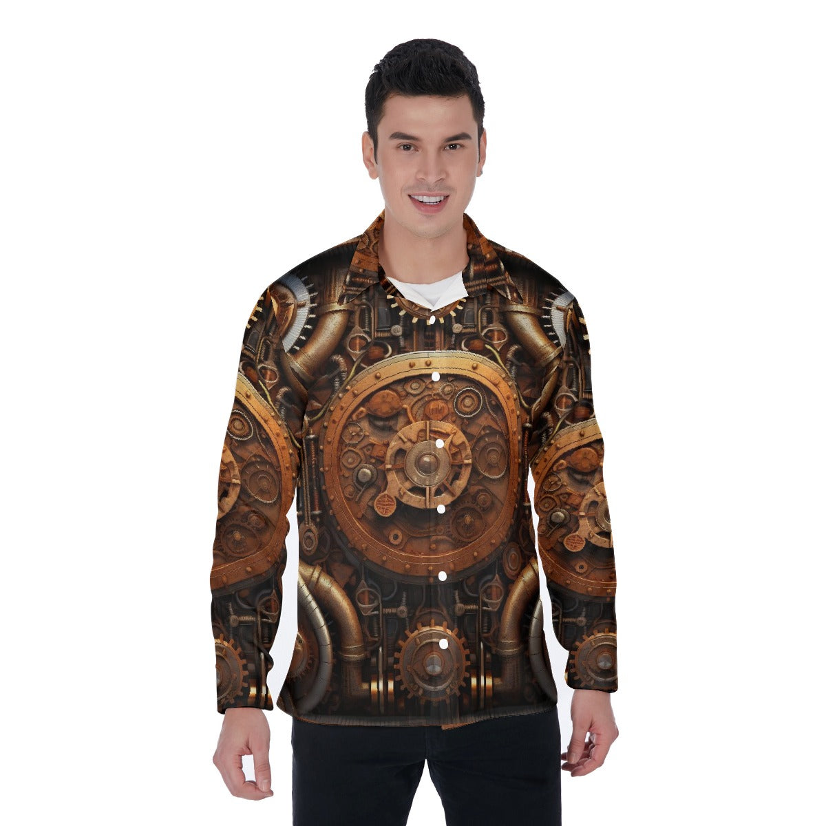 All-Over Print Men's Long Sleeve Shirt