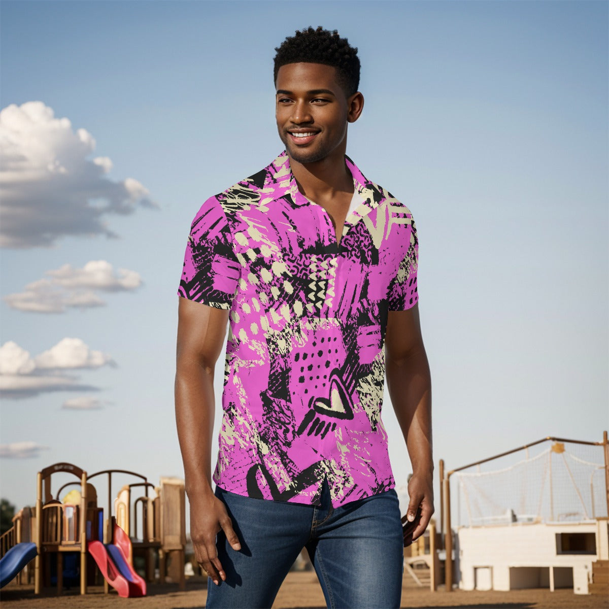 All-Over Print Men's short sleeve Shirt