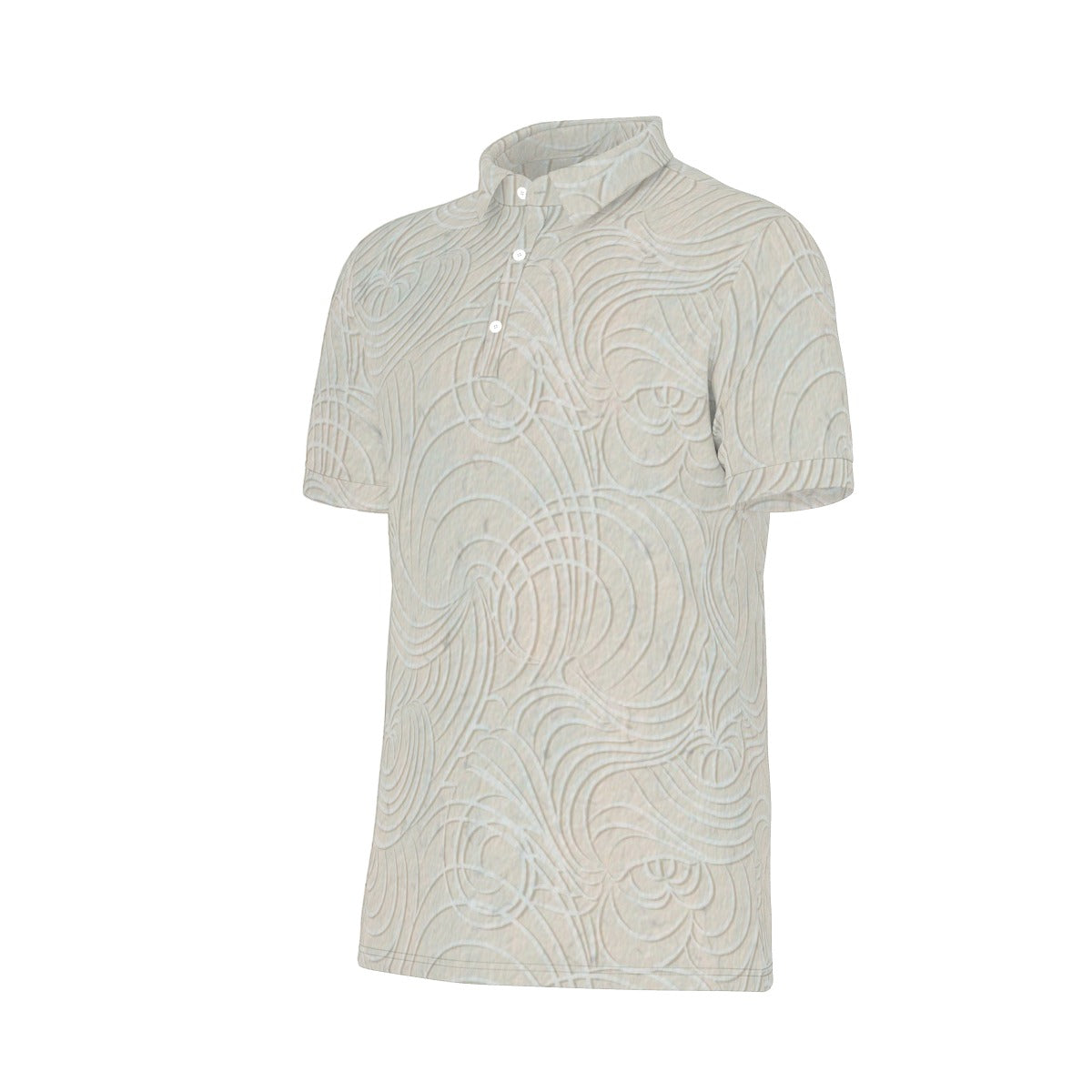 All-Over Print Men's Stretch Polo Shirt