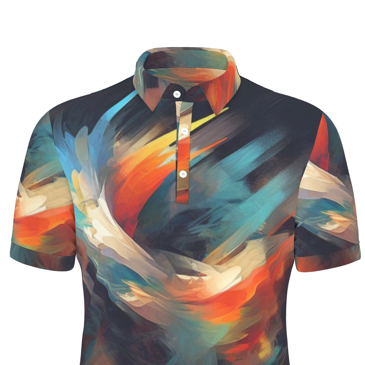 All-Over Print Men's Stretch Polo Shirt