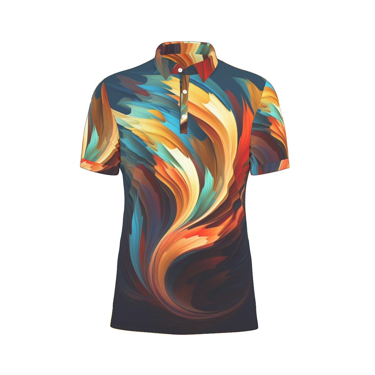 All-Over Print Men's Stretch Polo Shirt