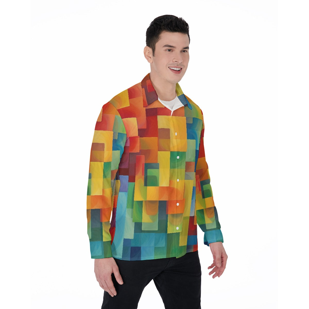 All-Over Print Men's Long Sleeve Shirt